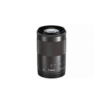 Canon EF-M 55-200mm f/4.5-6.3 Image Stabilization STM Lens (Black) (Renewed)