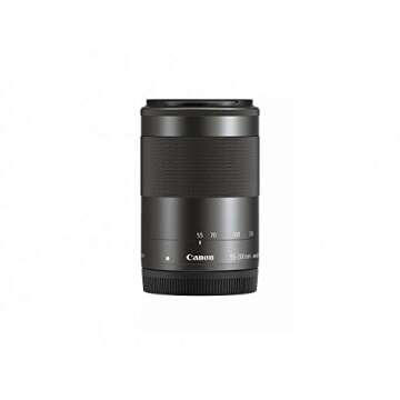 Canon EF-M 55-200mm f/4.5-6.3 Image Stabilization STM Lens (Black) (Renewed)