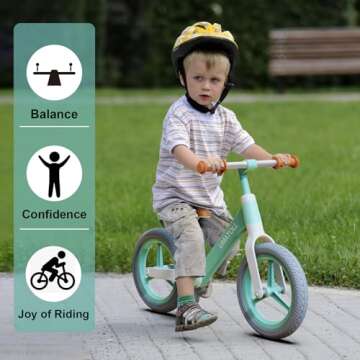 Umatoll Toddler Balance Bike for Age 2-5 - Lightweight & Safe