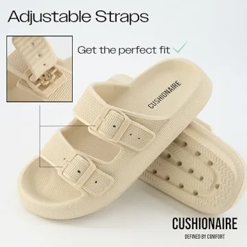 Comfortable CUSHIONAIRE Women's Cloud Slide Sandals