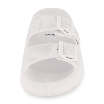 Comfortable CUSHIONAIRE Women's Cloud Slide Sandals