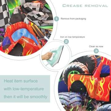 Newsely Truck Backdrop for Birthday and Photography Decor