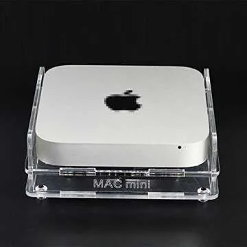Cooling Fan Heat Dissipation Base Frame for Mac Mini Radiator Overclock with 14cm PC Cooler Silent Fan USB Powered Acrylic Chassis