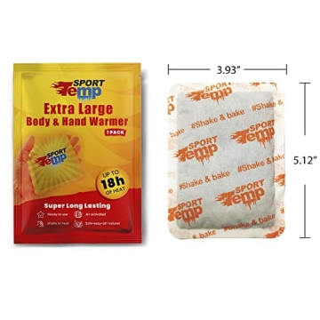 Large Hand & Body Warmers - 45 Count for 18 Hours Heat