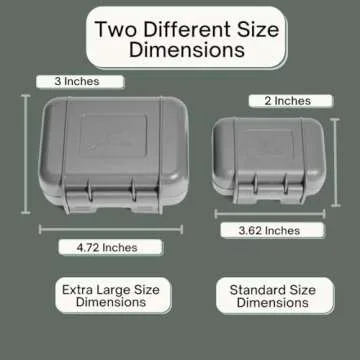 Hide a Key Outside with our Grey Magnetic Box, Our Waterproof Air-Tight Magnetic Key Box for Under Car Stays Secure with 2 Strong Neodymium Magnets