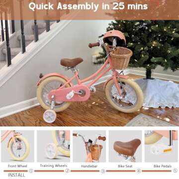Glerc Little Molly Kids Bike for Toddlers Ages 2-4