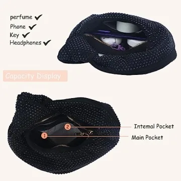 ELDA Rhinestone Evening Handbag Stylish for Parties