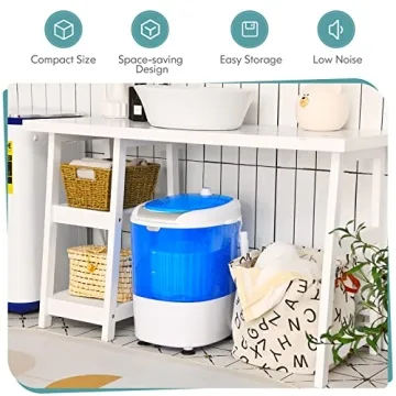 Portable Mini Washing Machine - 5.5 lbs Capacity