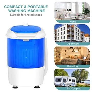 Portable Mini Washing Machine - 5.5 lbs Capacity