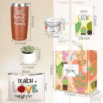 Teacher Appreciation Gift Set with Customized Tumbler
