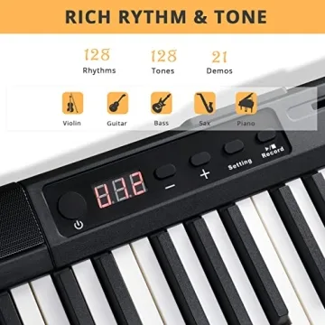 GLARRY 88 Key Digital Piano with Bluetooth and MIDI Functionality