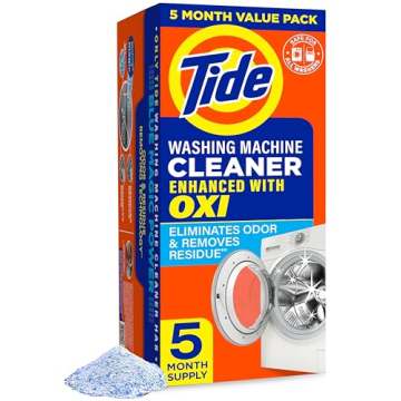 Tide Washing Machine Cleaner - Odor Eliminator for Front & Top Loaders, 5 Month Supply