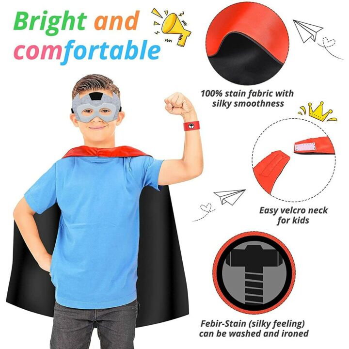 Superhero Capes for Boys 3-10 | Roko Toys