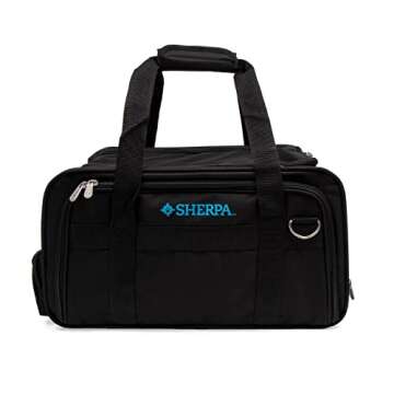 Sherpa Expandable Travel Pet Carrier, Airline Approved & Guaranteed On Board - Black, Medium