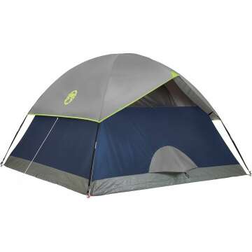 Coleman Sundome Tent for 2 to 6 People - Fast Setup