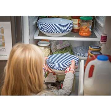 Organic Reusable Bowl Covers – Elastic Set of 3