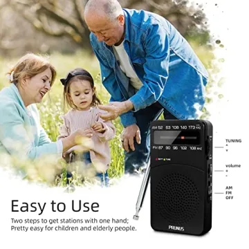 PRUNUS J-166 Portable AM FM Radio with Excellent Reception