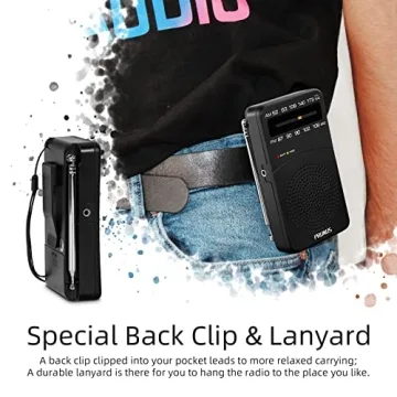 PRUNUS J-166 Portable AM FM Radio with Excellent Reception