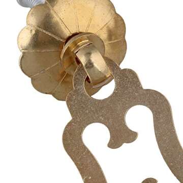 RDEXP Vintage Brass Pull Handle Set for Jewelry Box & Furniture