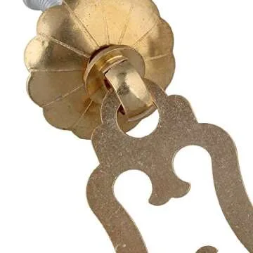 RDEXP Vintage Brass Pull Handle Set for Jewelry Box & Furniture