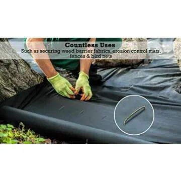 Sandbaggy 8 Inch Landscape Staples - Heavy Duty & Durable