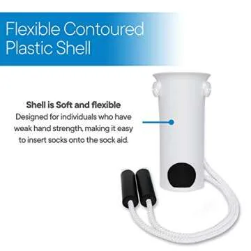 RMS Deluxe Sock Aid with Foam Handles for Easy Use