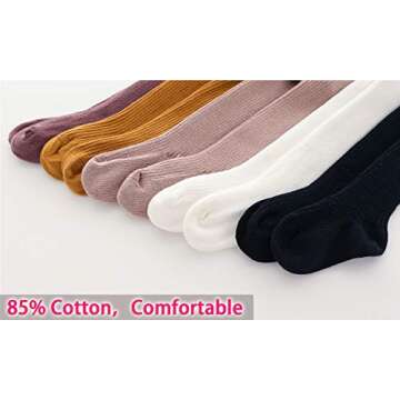 CECORC Baby Leggings, Tights for girls, Toddler, Infant,12-18 months, 18-24 months (1-2 years, 5 pac...