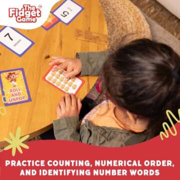 Fidget Game Counting Flash Cards 1-20 for Kids