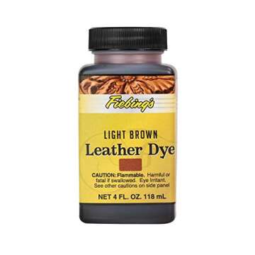 Fiebing's Light Brown Leather Dye - Premium Quality for All Projects