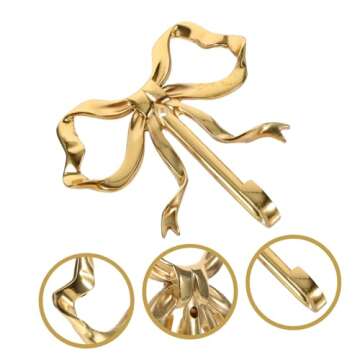 Elegant Zerodeko Bow Hook for Home Decor and Organizing