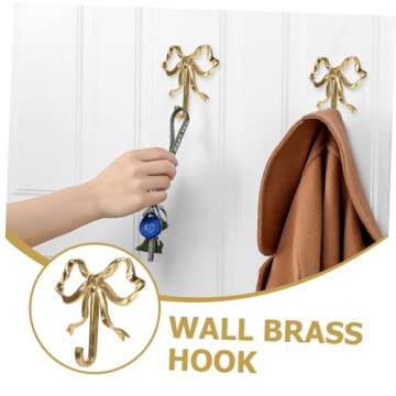 Elegant Zerodeko Bow Hook for Home Decor and Organizing