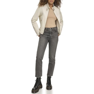 Levi's Women's Faux Leather Racer Jacket - Stylish & Warm