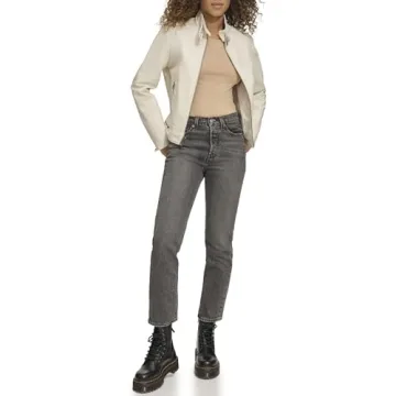 Levi's Women's Faux Leather Racer Jacket - Stylish & Warm