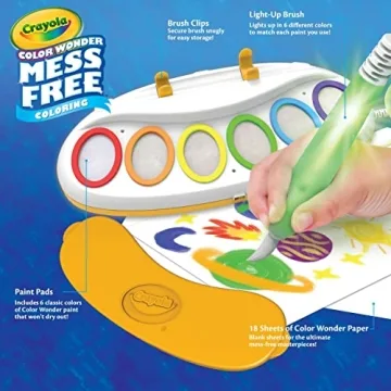 Mess-Free Crayola Color Wonder Magic Light Brush - Ages 3+