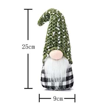 TASTION Gnomes Christmas Holiday Decorations 3PC Winter Elf Handmade Santa Plush Gnom，Home Tabletop Ornaments Thanks Giving Day Gifts Swedish Decor Gnomes Tomte