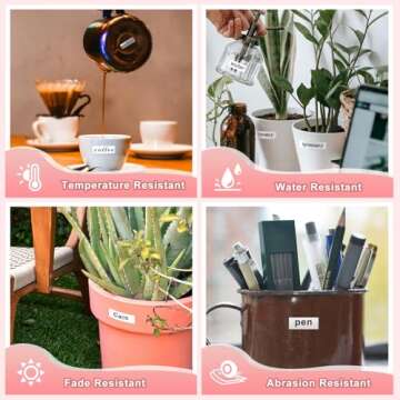 Affordable 5-Pack Brother Label Maker Tape 12mm Refills