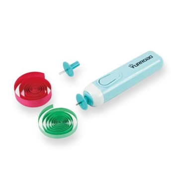 2 in 1 Quilling Slotted Tool Paper Rolling Electric Pen for General Quilling Paper Strips and Wider ...