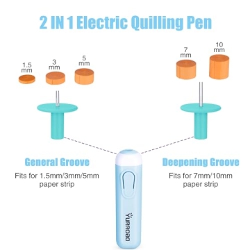 Electric Quilling Tool 2-in-1 Slotted Pen for Easy Crafting