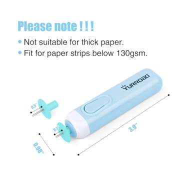 Electric Quilling Tool 2-in-1 Slotted Pen for Easy Crafting