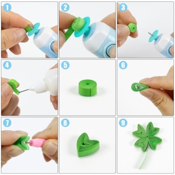 Electric Quilling Tool 2-in-1 Slotted Pen for Easy Crafting