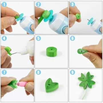 Electric Quilling Tool 2-in-1 Slotted Pen for Easy Crafting