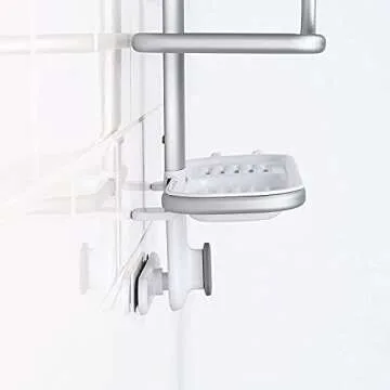 OXO Good Grips Aluminum Shower Caddy for Organized Bathrooms