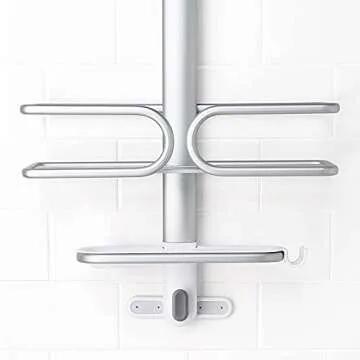 OXO Good Grips Aluminum Shower Caddy for Organized Bathrooms