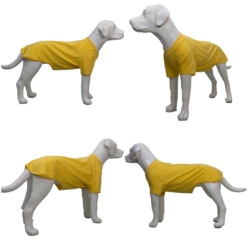 Lovelonglong Dog T-Shirts for Medium Large Dogs Yellow XXXL