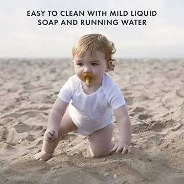 Natursutten Pacifiers 0-6 Months Safe Soft Natural Rubber