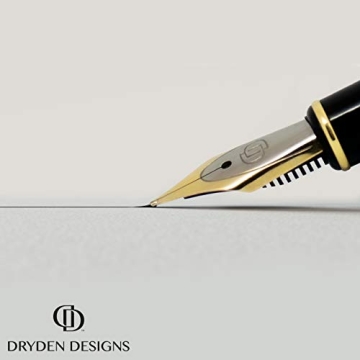 Dryden Designs Fountain Pen Medium Fine Nibs Ink Cartridges