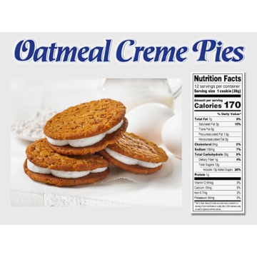 Little Debbie Oatmeal Crème Pies - 12 Snack Cookies