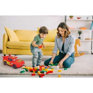 Cars Plush Stuffed Lightning Mcqueen Red Pillow Buddy - Kids Super Soft Polyester Microfiber, 19 inch (Official Disney Pixar Product)