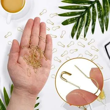 SBYURE 1000 Gold Clothing Tag Pins for Crafting & Sewing