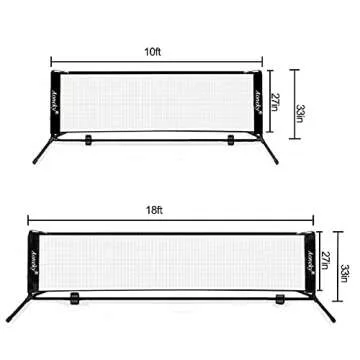 Aoneky Mini Portable Tennis Net for Kids Outdoor Fun
